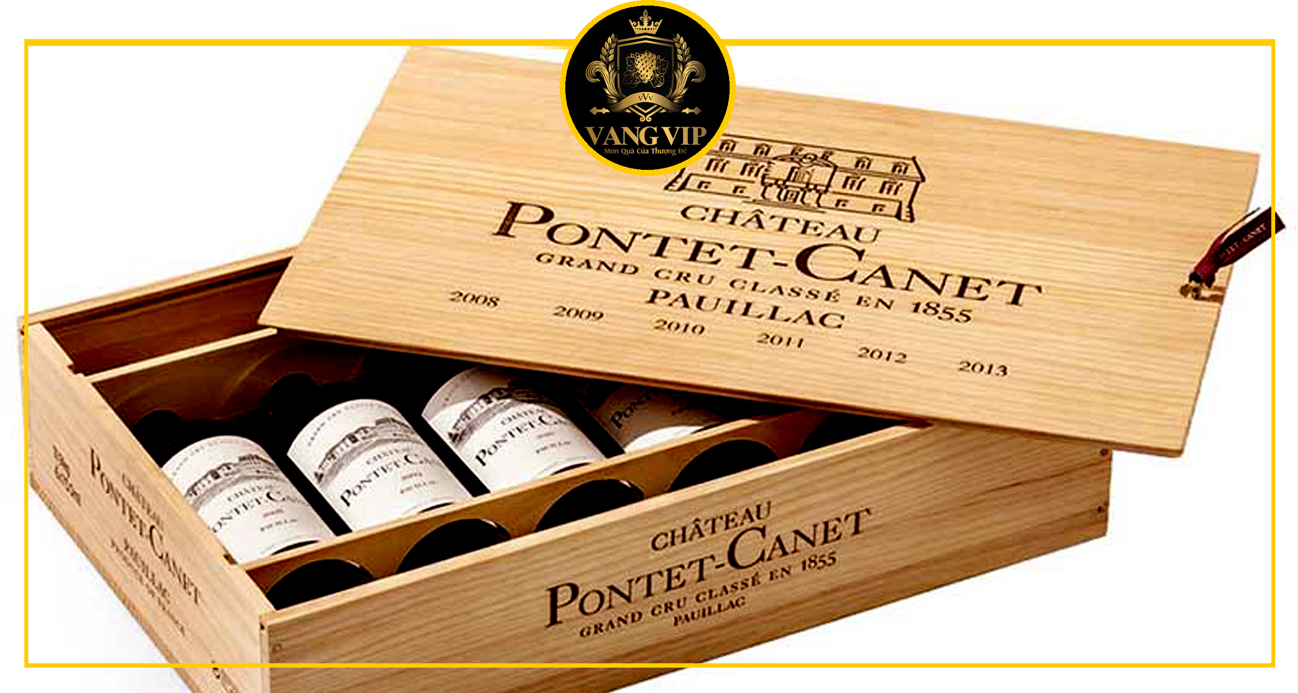 Hình 3: Rượu Vang Chateau Pontet Canet 2010 tại Vang Vip