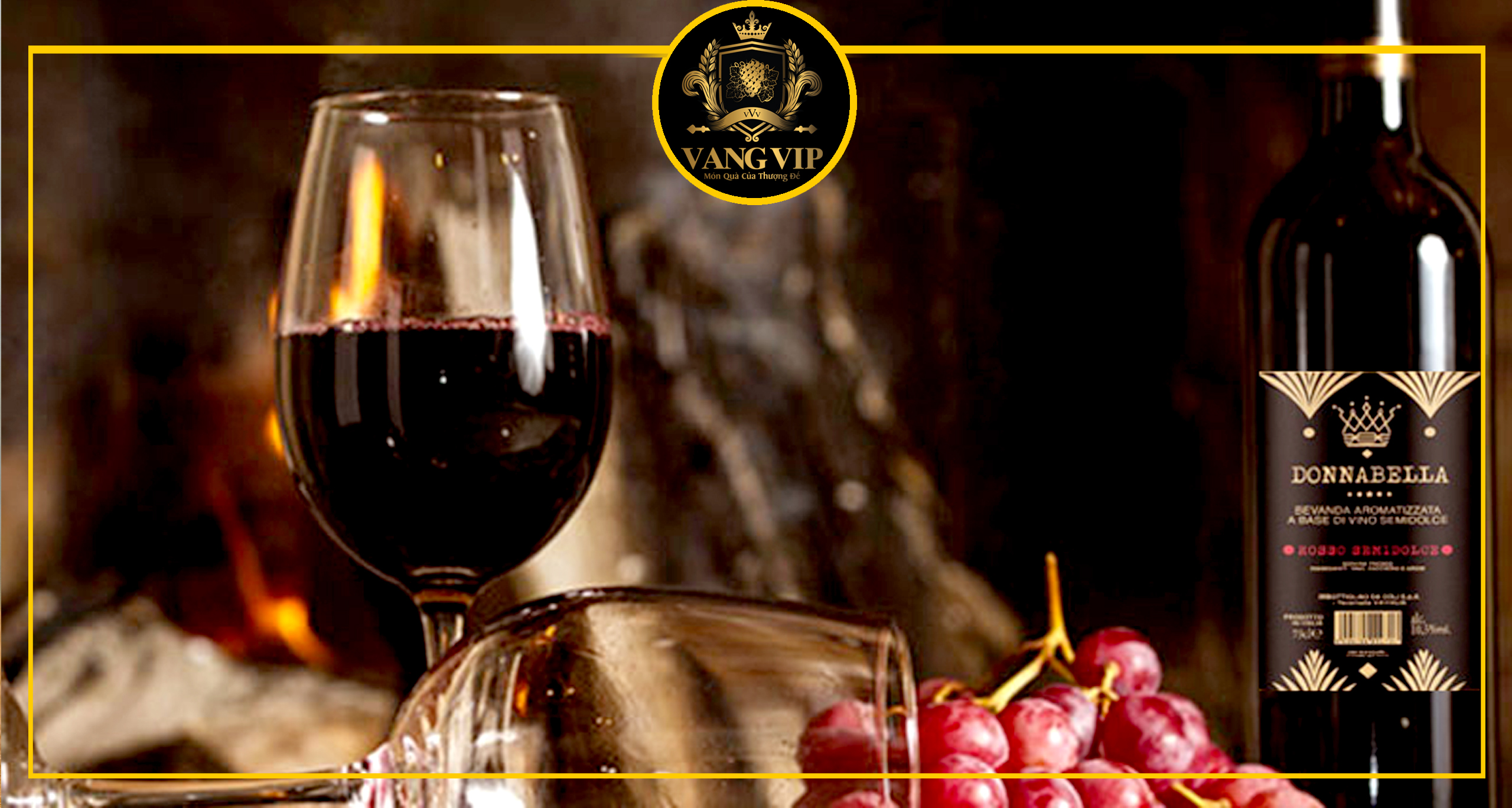 Rượu vang Donnabella Rosso Semidolce tại Vang Vip
