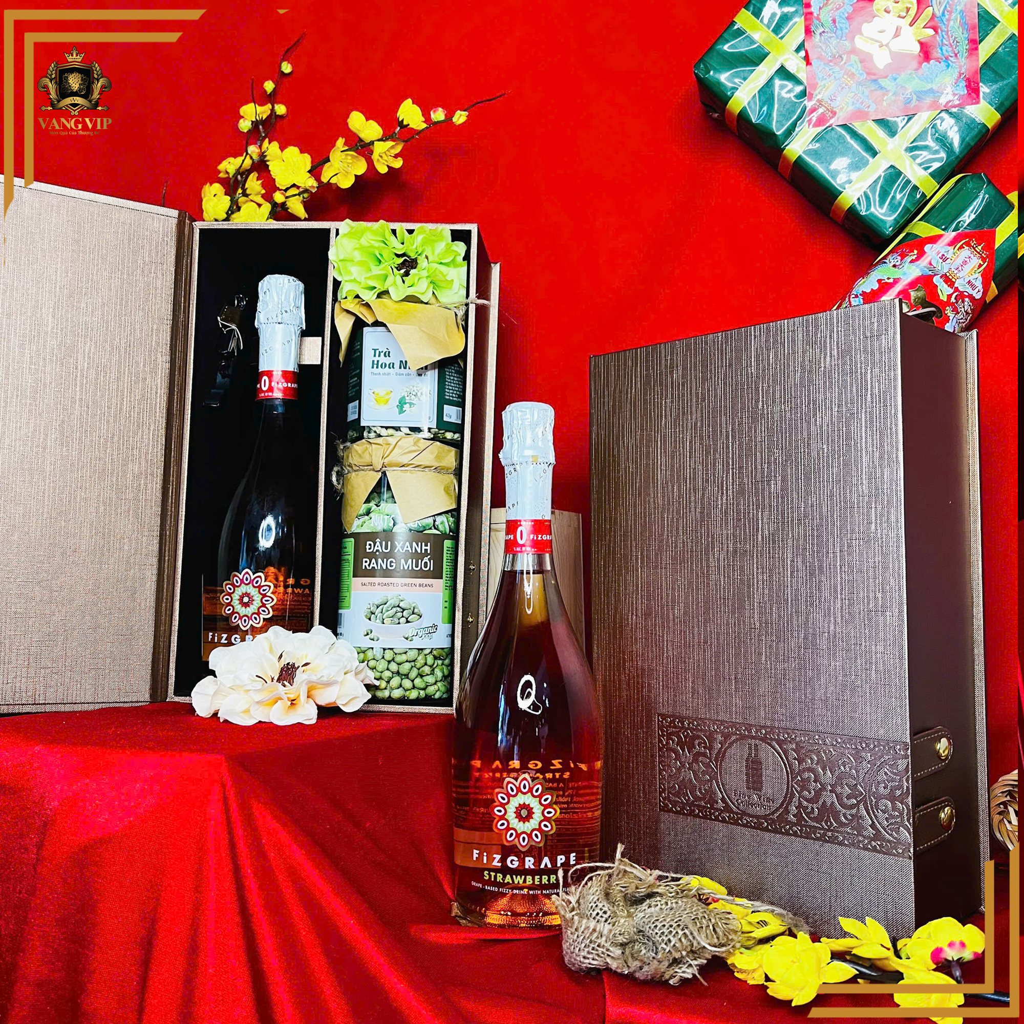 Rượu vang nổ Fizgarape hoàn hảo biếu tặng ngày Tết